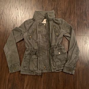 Hollister Green Utility Jacket 🌲TRY ON🌲